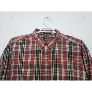 (M5) Y2K Dockers Men's Shirt Size XXL Regular Fit Long Sleeve Plaid Korea